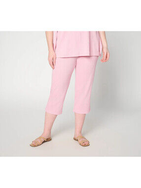 Belle by Kim Gravel Regular Packabelle Solid Capri Bleached Mauve, Size X-Small